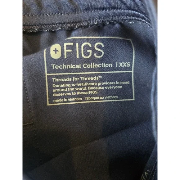 Figs blue scrub pants women's size XXS - Picture 8 of 9
